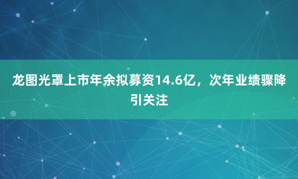 龙图光罩上市年余拟募资14.6亿,次年业绩骤降引关注