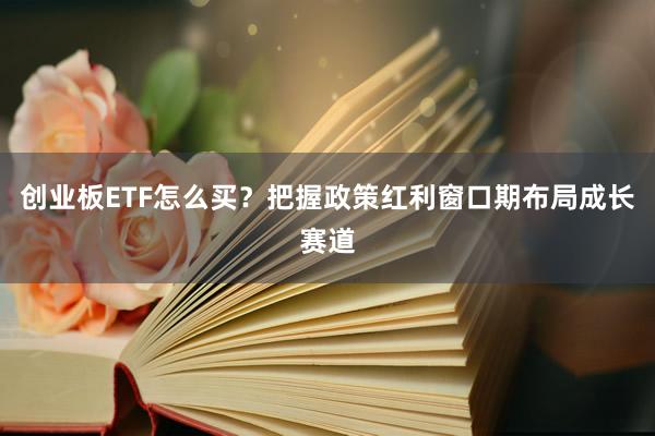 创业板ETF怎么买？把握政策红利窗口期布局成长赛道