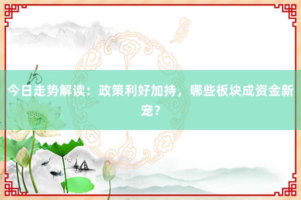 今日走势解读：政策利好加持，哪些板块成资金新宠？