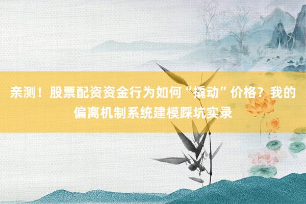 亲测！股票配资资金行为如何“撬动”价格？我的偏离机制系统建模踩坑实录